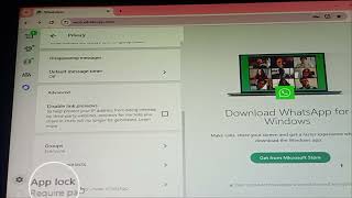 WhatsApp web lock settings [upl. by Jonny]