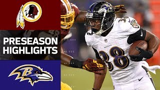 Redskins vs Ravens  NFL Preseason Week 1 Game Highlights [upl. by Emmuela122]