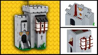 Lego Castle MOC Building Instructions  The Lion Knights outpost [upl. by Eelrahs]