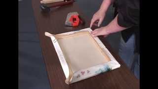 How to Stretch a Canvas for oil amp acrylic paintings giclees and prints [upl. by Ramburt]