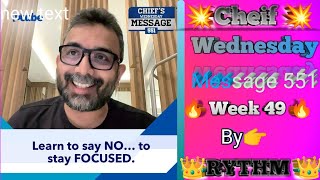 Chief Wednesday message 551 in Hindi🔥 Latest chief Wednesday message in Hindi🔥 [upl. by Lassiter]