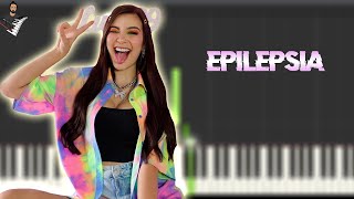 Lulu99  EPILEPSIA ❤️‍🩹  Instrumental Piano Tutorial  Partitura  Karaoke  MIDI [upl. by Enyawed]