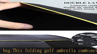 Kalolary 62 Inch Extra Oversize Large Compact Golf Umbrella，Double Canopy Vented Windproof Waterpro [upl. by Elvia301]