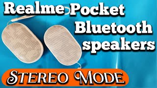 How to pair the Realme Pocket Bluetooth speaker in Stereo mode  Stereo effect in Bluetooth speakers [upl. by Oigolue335]