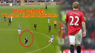 Paul Scholes ● The most elegant midfielders Skills amp Goals [upl. by Yrrej596]