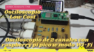 ⚡ Construye tu Osciloscopio y Analizador Lógico con un Raspberry pi pico W modo WiFi inalámbrico [upl. by Schwenk]