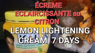 crème eclaircissante au citron Lemon Lightening cream 7 jours action tâches [upl. by Eustis]