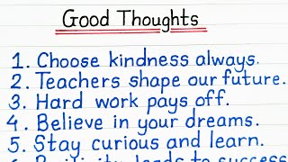 10 Good Thoughts For The School Assembly  Small and Easy Assembly Good Thoughts 2024  Part  2 [upl. by Massie]