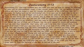 Deuteronomy 1113 [upl. by Bushey]