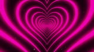 💗Pink Neon Love Heart Tunnel Background Video1Hour No SoundHeart Background Wallpaper Loop Video [upl. by Harty]