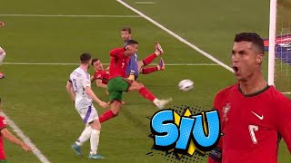 Cristiano Ronaldo Goal vs Scotland Siu Celebration Pitch Invaders Portugal vs Scotland Highlights [upl. by Fabyola]