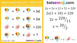 Solvemoji  3 minute solve Medium Classic 7385 [upl. by Ahsrav440]