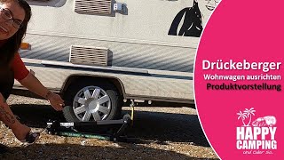 Vorstellung und Test Drückeberger  Wohnwagen ausrichten  Happy Camping [upl. by Arres]