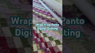 Bargello Quilt Quilted with Digital Pantograph longarmquilting bargello cnc [upl. by Cohl888]