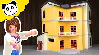 Playmobil Familie  Das NEUE große Wohnhaus  Spielzeug auspacken amp spielen  Pandido TV [upl. by Araes]