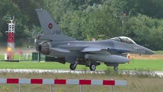 Volkel F16s Afterburner Take off and Landing [upl. by Robinet]