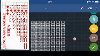 Tutorial Cara membuat 28 kartu domino di GnaCad [upl. by Etteuqal569]