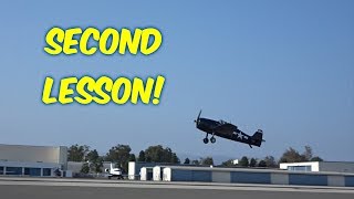 Private Pilots LicenseLesson 2My Struggles amp Spotting WWII Plane [upl. by Amandi462]