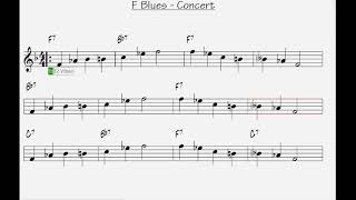 F Concert Blues for C Instruments [upl. by Elgar]