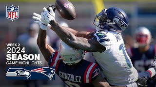 Seattle Seahawks vs New England Patriots Game Highlights  NFL 2024 Week 2 [upl. by Swayne]