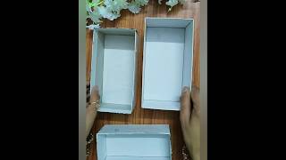 Diy cardboard Wall hanging organiser making from waste cartonWall shelf making craftry111 [upl. by Lesiram]