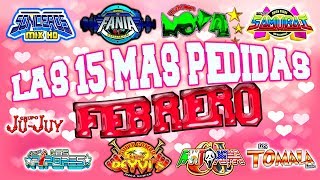 LAS 15 CUMBIAS SONIDERAS MAS SONADAS DE FEBRERO 2018 [upl. by Basile]