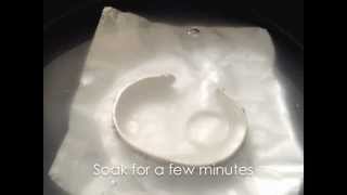 Cleaning Silver with Hot Water Baking Soda and Salt [upl. by Maryrose]