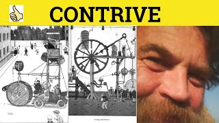 🔵 Contrive Contrived Contrivance  Contrive Meaning  Contrive Examples  GRE 3500 Vocabulary [upl. by Caritta]