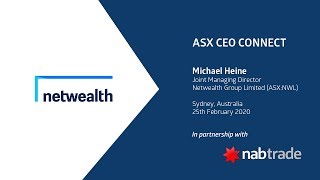 CEO Connect  Netwealth Group Limited ASXNWL [upl. by Akcemat]