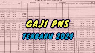 DAFTAR GAJI PNS TERBARU 2024 [upl. by Nygem]