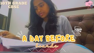 A DAY BEFORE 10TH BOARDS  DIML Realistic Day [upl. by Enitnelav537]