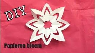 ♥︎ DIY  BLOEM KNUTSELEN  MAKEN VAN 1 PAPIER VOOR KINDEREN ♥︎ Flower of paper craft idea ♥︎ s [upl. by Sacha]