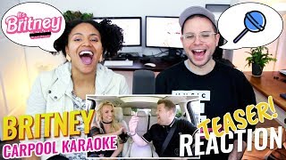 Britney Spears Carpool Karaoke  The Late Late Show w James Corden  Reaction TEASER [upl. by Deeas]