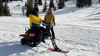 The FIRST Electric Snow Bike  MoonBikes [upl. by Gough937]