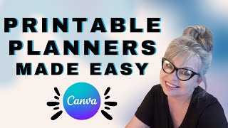 How To Make Printable Planner Pages In Canva [upl. by Ardnuaet]