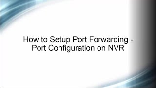 How to setup Port Forwarding for Hikvision NVR [upl. by Lengel]