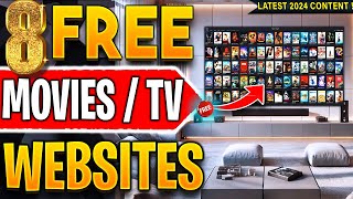 🔴Top 8 Websites to Watch FREE Movies  TV Shows No Sign up 2024 Update [upl. by Aw]