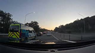 Driving from Mount Ainslie Lookout towards Black Mountain [upl. by Asirb433]