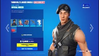 TABOR HILLS LOCKER quotBUNDLE” RARE 2400 VBUCKS  FORTNITE SEASON 1 [upl. by Erda525]