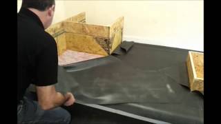 Rubber Roof Membrane Application Around External Corner [upl. by Gimble268]