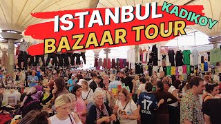 Kadikoy Market Adventure Discovering Sali Pazari in 4K  Captivating Walking Tour [upl. by Ariet]