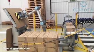 Robot Colaborativo de Paletizado  Collaborative Palletizer  Cobots Ingeniería [upl. by Fayola3]