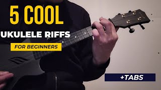 5 Cool Ukulele Riffs  Tabs [upl. by Markman]