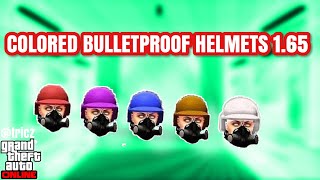 NEWHOW TO GET ALL COLORED BULLETPROOF HELMETS in GTA V OnlineAFTER PATCH 165tricz [upl. by Subak492]