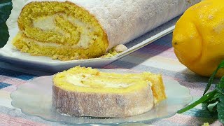 Rotolo fresco con crema al limone  Fresh roll with lemon cream [upl. by Aggie]