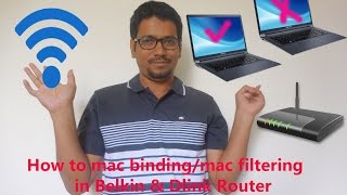 Hindi  How to Mac BindingMac Filtering in Belkin amp Dlink Router [upl. by Philoo]