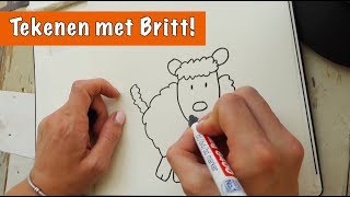 Boerderijdieren tekenen met Britt  DierenpraatTV [upl. by Eteragram916]