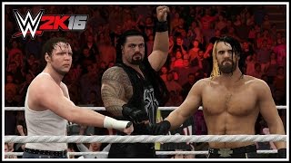 WWE 2K16  THE SHIELD REUNITED Entrance Triple Powerbomb OMG Moment amp Winning Animation [upl. by Aiyekal]