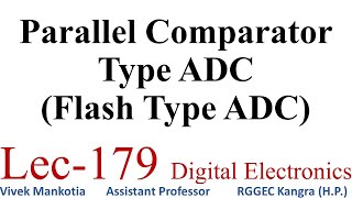 Parallel Comparator type Flash Type ADC [upl. by Portingale]