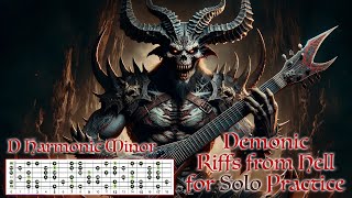 Metal Guitar Backing Track in D Harmonic Minor  160 bpm  D Standard Tuning [upl. by Reena]